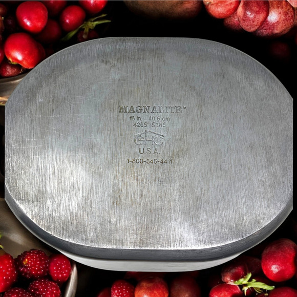 Vintage Magnalite GHC Aluminum 4265 16" 8 Qt Roaster Dutch Oven with Lid USA - Picture 7 of 8